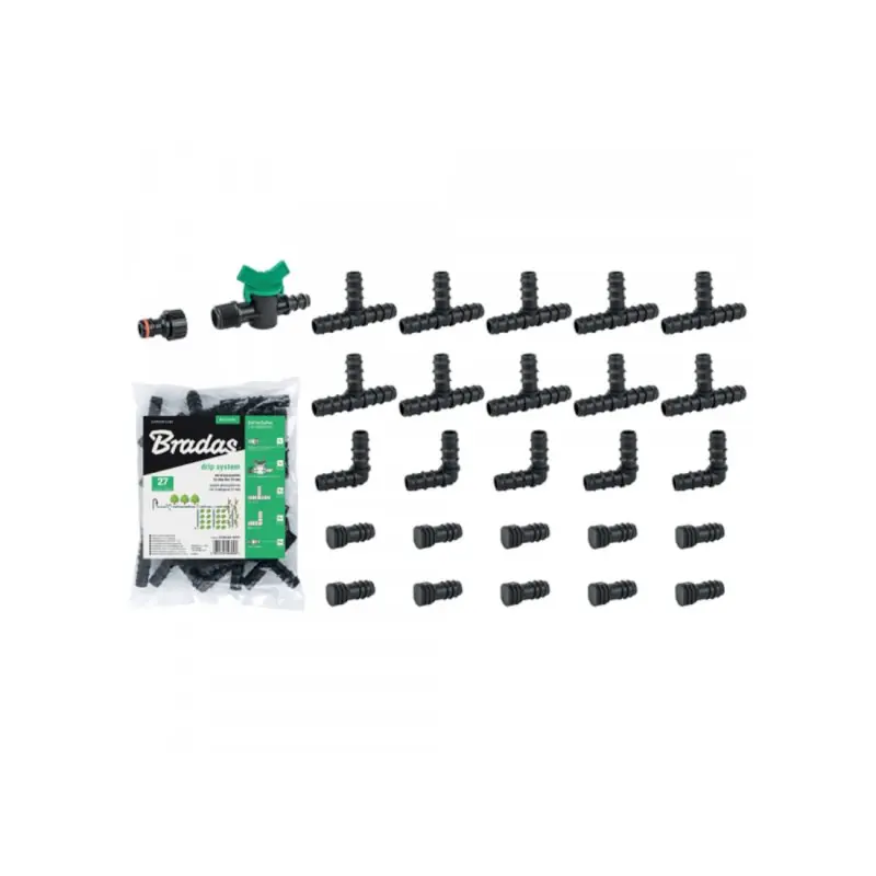 Top-Angebot 27-tlg Tropfbewässerung Zubehör Set 16 mm