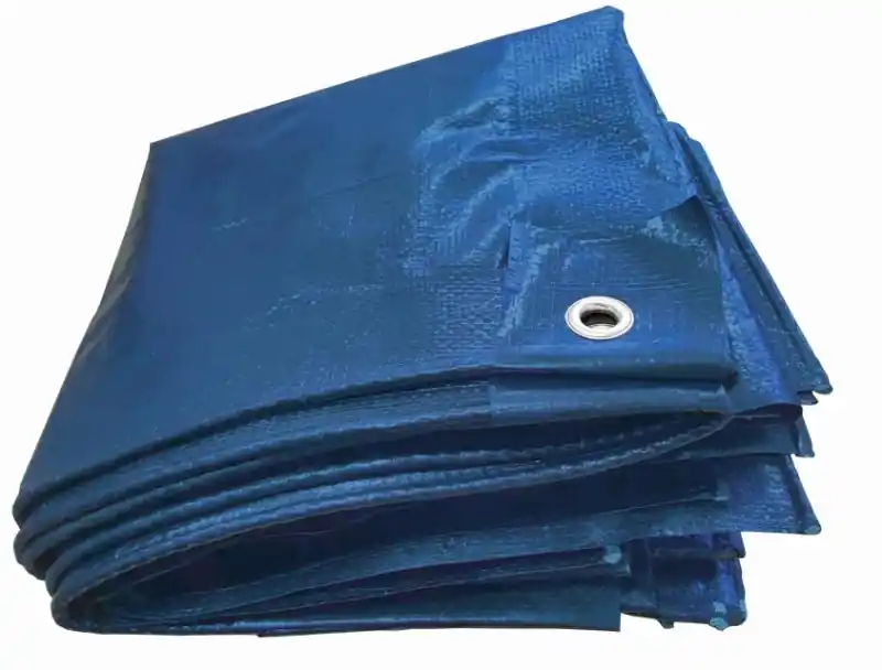 Meistverkauft PE-Gewebeplane 130g/m² Blau Größe 2 x 3 - 10 x 12 m