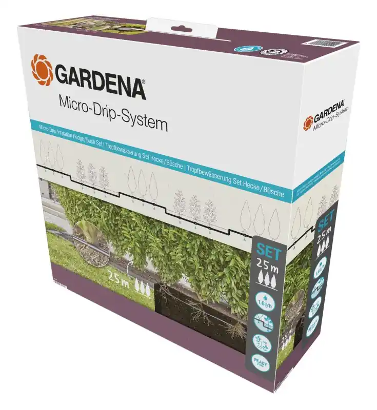 Versand Am Gleichen Tag Gardena Tropfbewässerung Hecken/Büsche Set (25 m)
