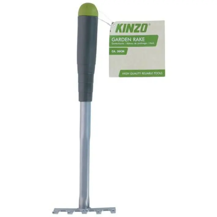 Günstig Kinzo Gartenrechen 30 cm mit Kunststoffgriff