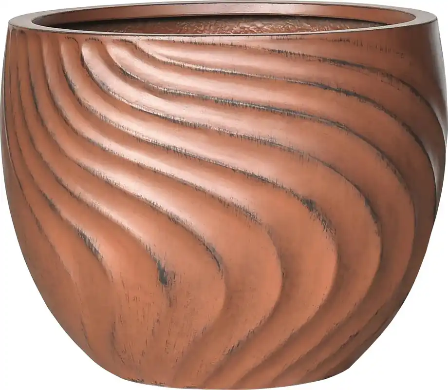 Topf Poly Wave rusty 27×22 cm Knallerangebot