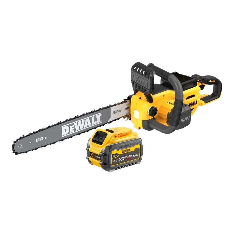 DeWalt DCMCS 575 N Akku Kettensäge 54 V FlexVolt 50 cm Brushless + 1x Akku 6,0 Ah - ohne Ladegerät Zertifiziert