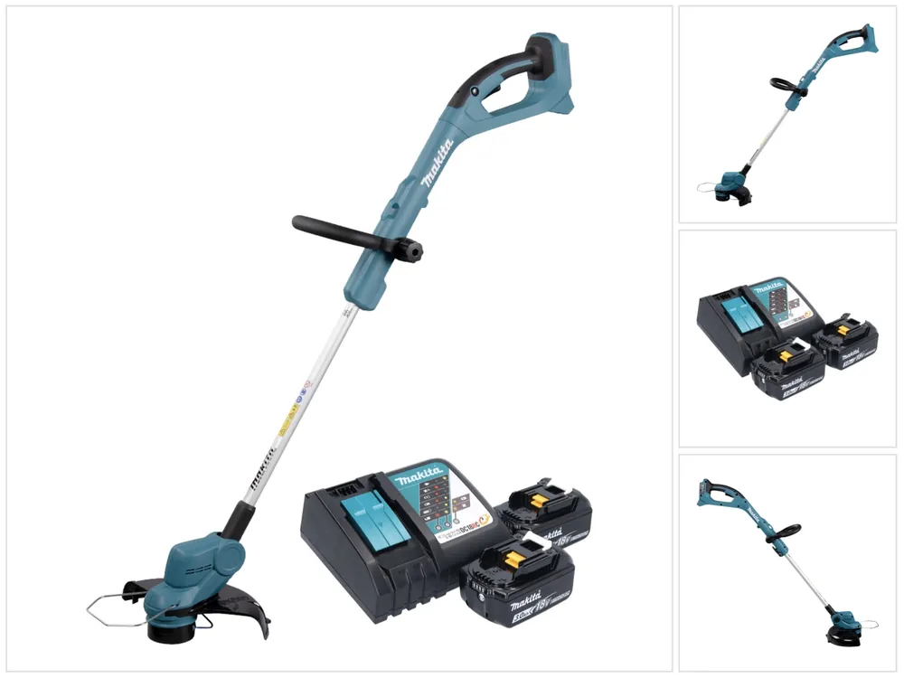 Makita DUR 193 RF2 Akku Rasentrimmer 18 V 260 mm + 2x Akku 3,0 Ah + Ladegerät Rabatt