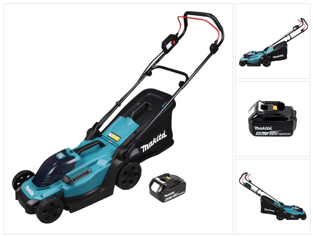 Makita DLM 330 T1 Akku Rasenmäher 18 V 33 cm 30 l + 1x Akku 5,0 Ah - ohne Ladegerät Preisknaller
