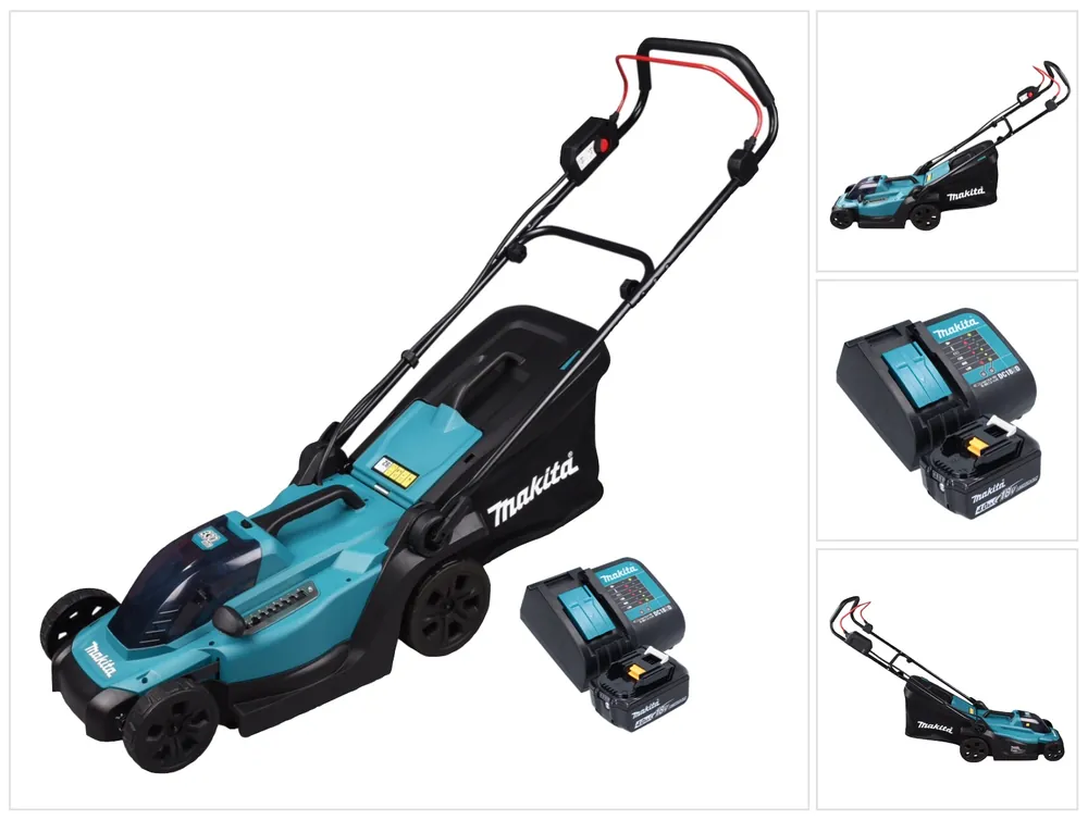 Nur Heute Makita DLM 330 SM Akku Rasenmäher 18 V 33 cm 30 l + 1x Akku 4,0 Ah + Ladegerät