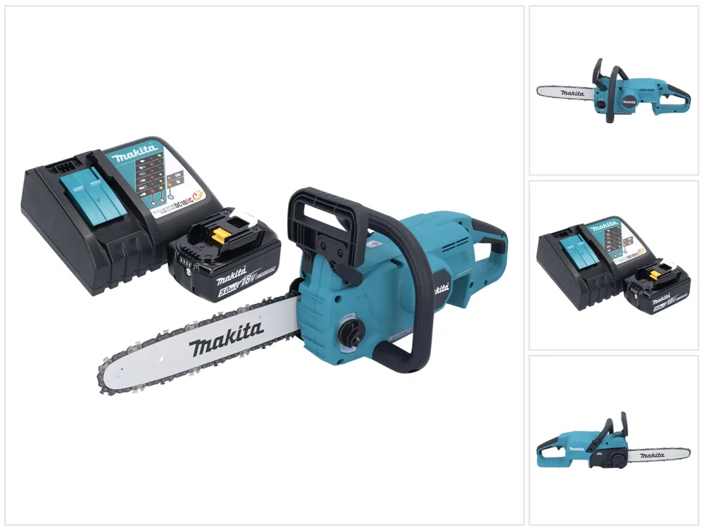 Sonderaktion Makita DUC 307 RT1X2 Akku Kettensäge 18 V 30 cm 7,7 m/s Brushless + 1x Akku 5,0 Ah + Ladegerät