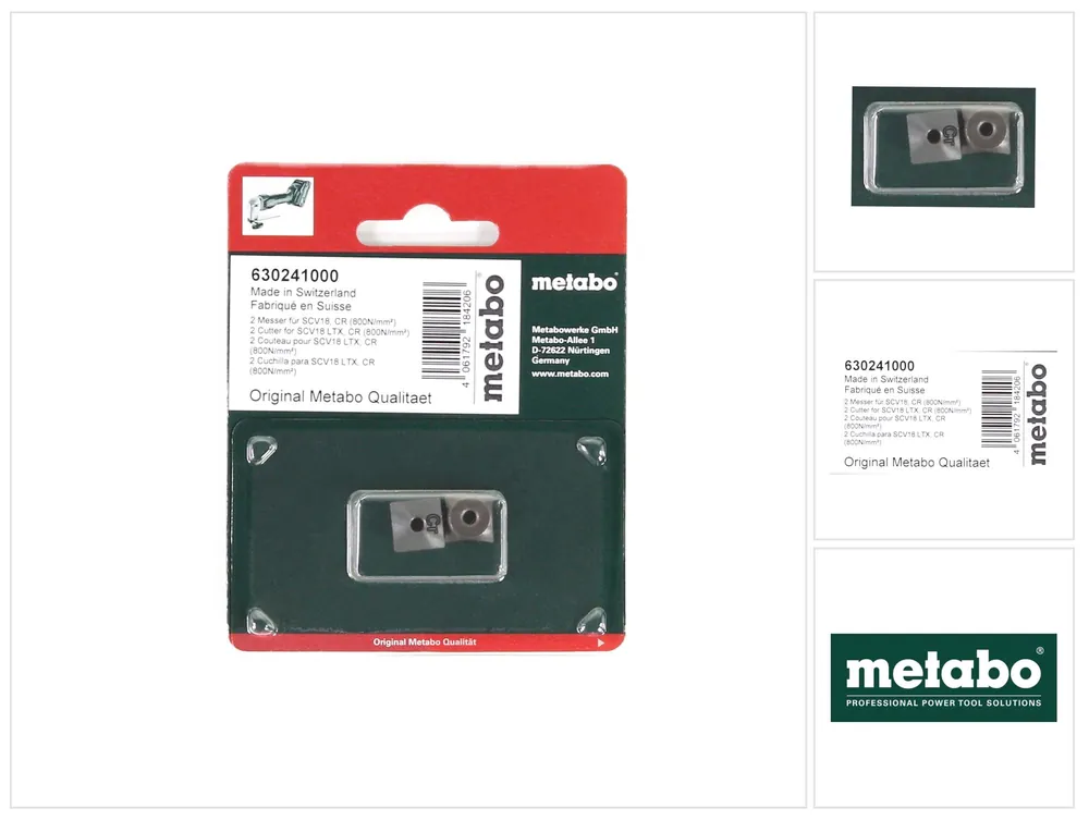 Metabo Wendemesser für SCV 18 LTX BL 1.6 Akku Blechschere 2 Stück ( 630241000 ) Direktkauf