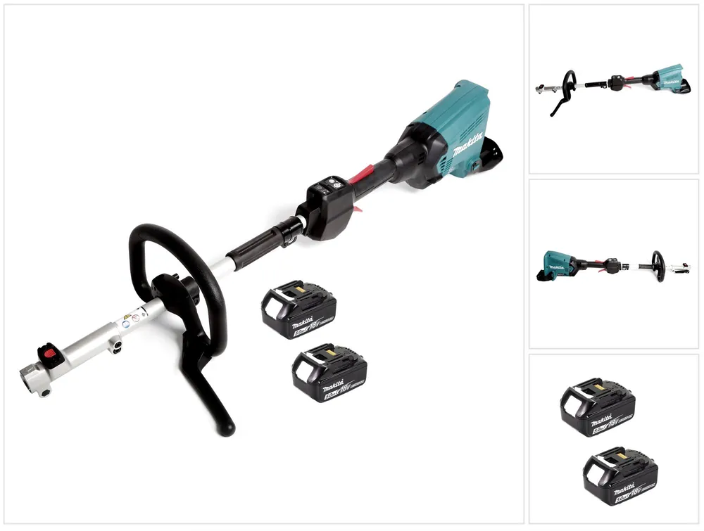 Kostenfreie Lieferung Makita DUX 60 T Akku Multifunktionsantrieb 36V ( 2x 18V ) Brushless + 2x Akku 5,0Ah