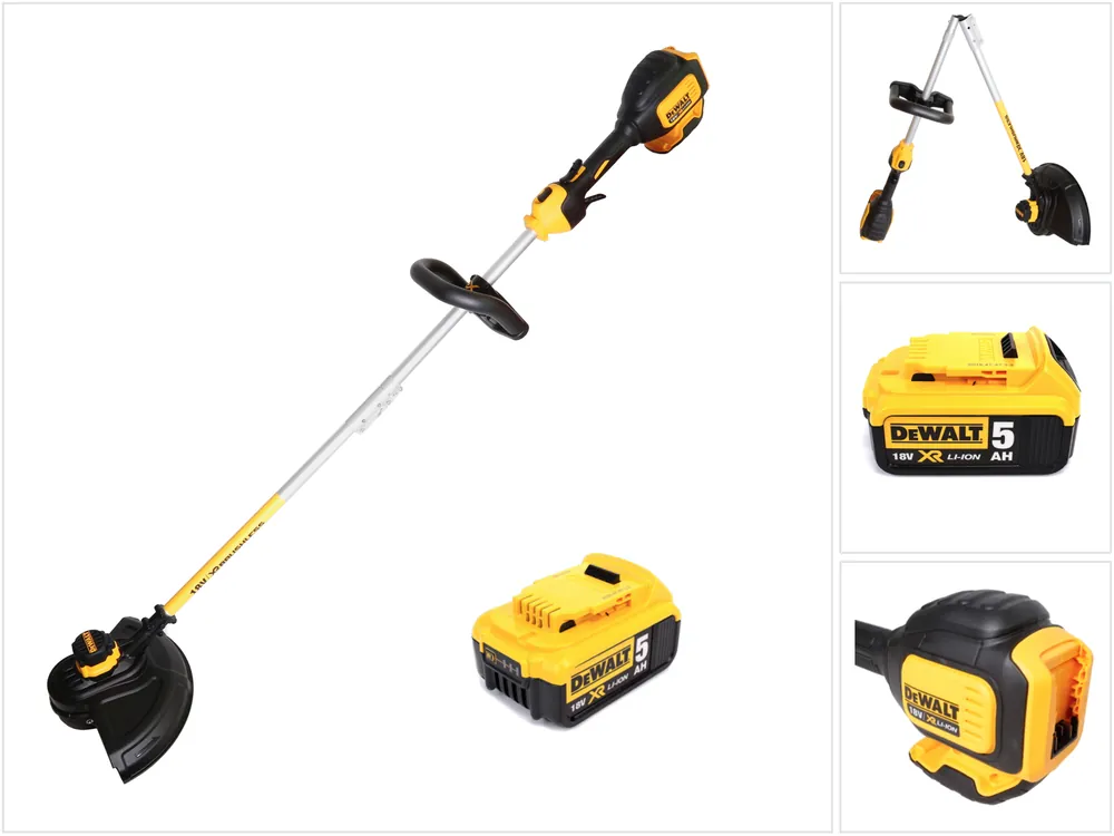 Kostenloser Versand Dewalt DCM 561 PBS Akku Rasentrimmer 18V Brushless + 1x Akku 5,0Ah - ohne Ladegerät