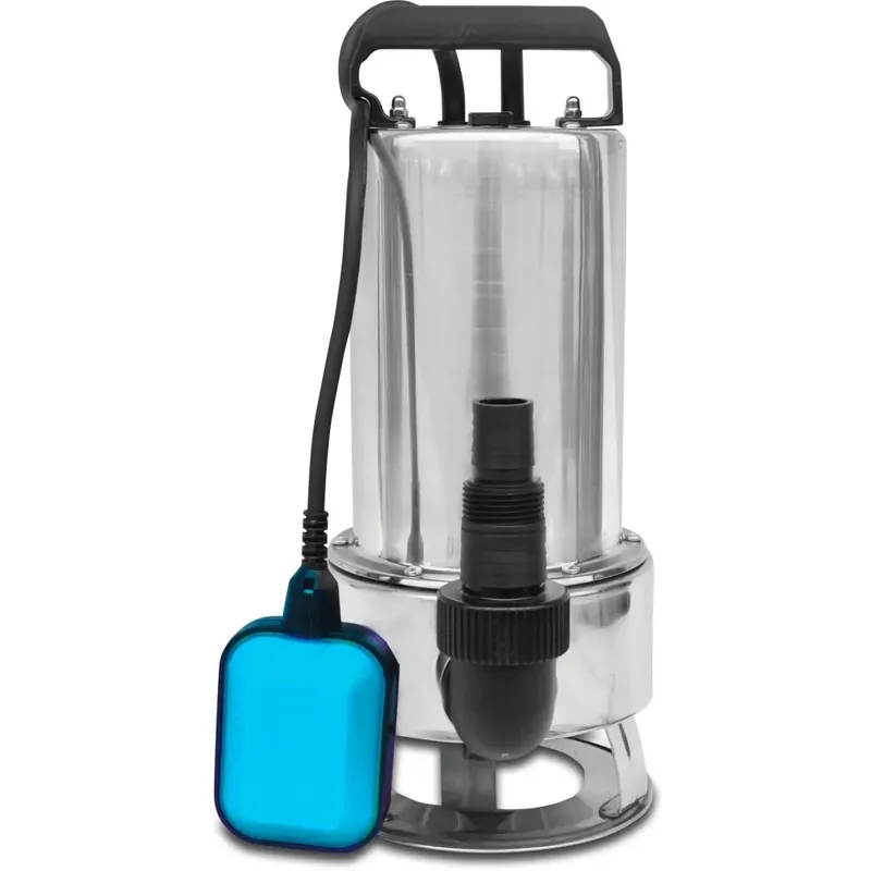 Sofort Bestellen Tauchpumpe, Brunnenpumpe, Unterwasserpumpe 1" x 1 1/2" x 1" Schlauchtülle x Außengewinde x Schlauchtülle, 1,6A, 230VAC, Grau, Typ IP 550 INOX