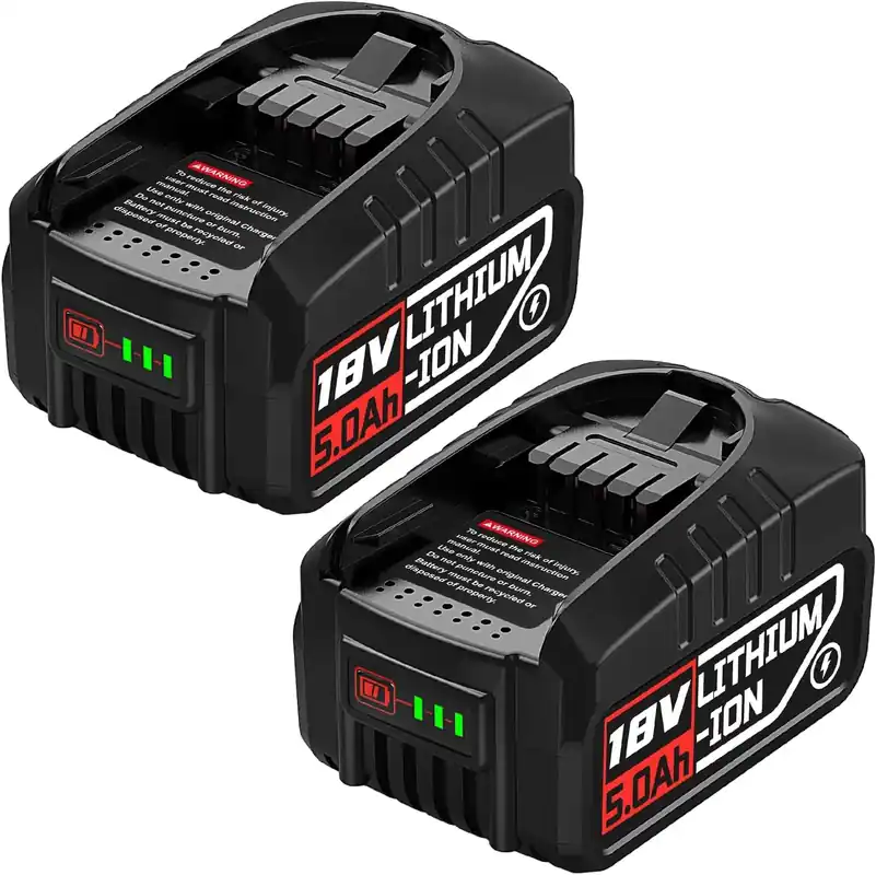 2X 18V Akku 5.0Ah Kompatibel für Bosch Haus und Garten,5000mAh Akku für Gloria akku Kompatibel mit Bosch 18V PBA PSB PSR Highlight